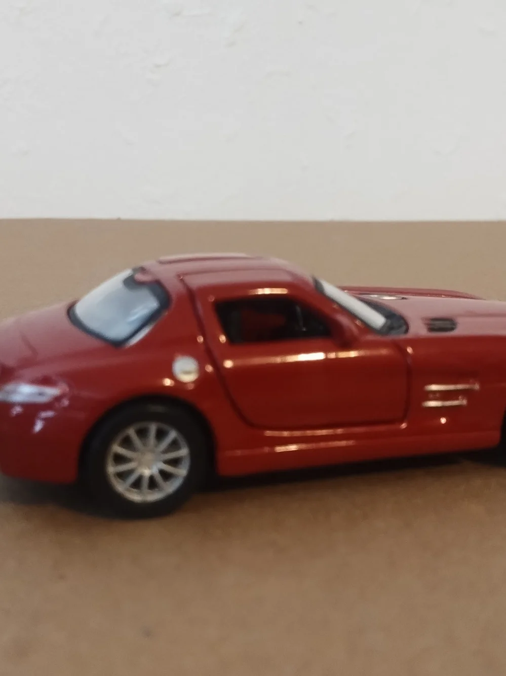 Red Mercedes-Benz SLS AMG Model Car Toy scale 1/40 diecast pull back